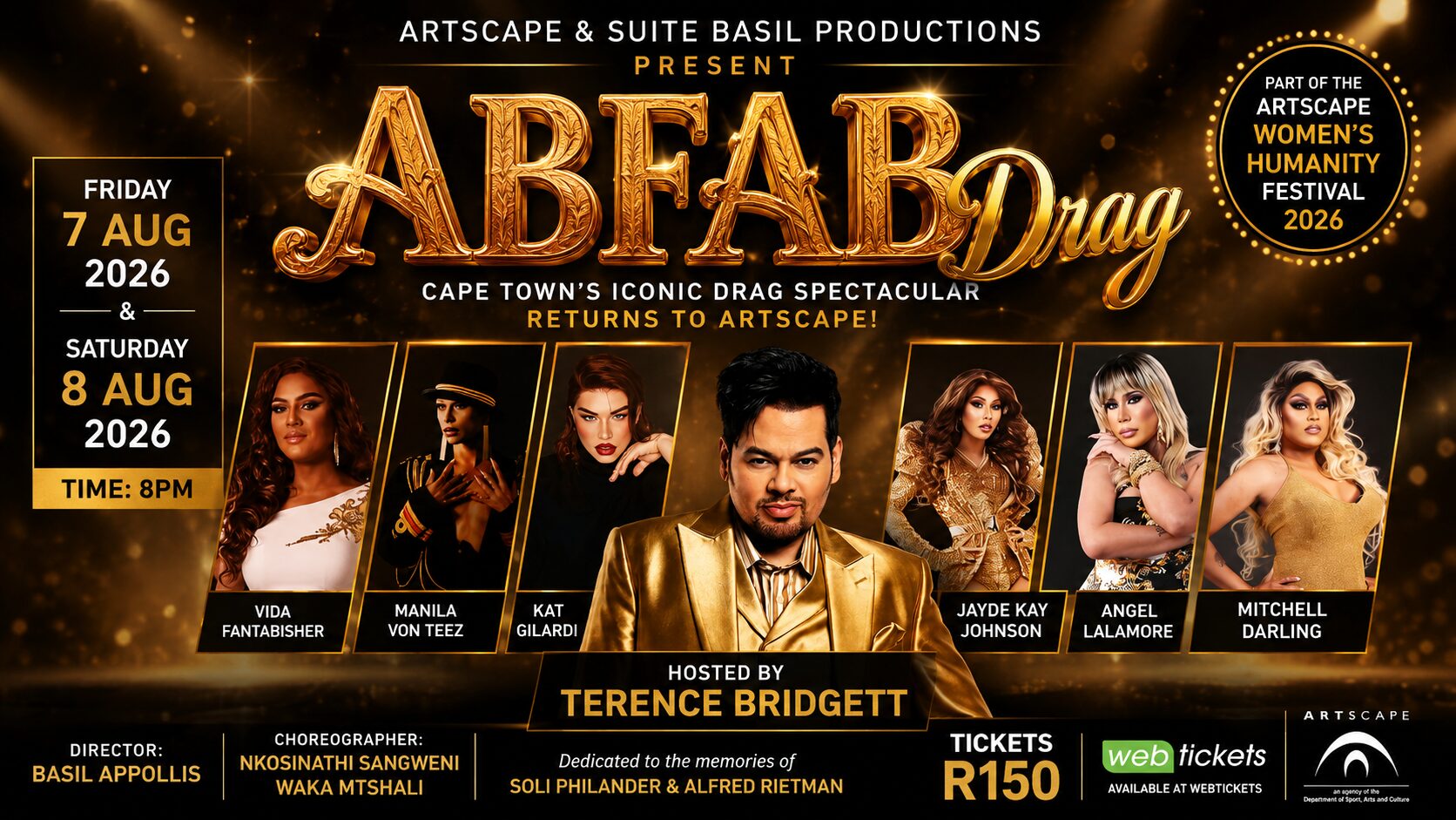 ABFAB Drag Show Cape Town 2026 Artscape