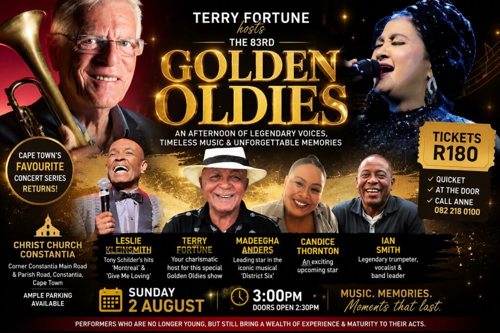 Golden Oldies Christ Church Constantia Concert Series Cape Town Events Terry Fortune