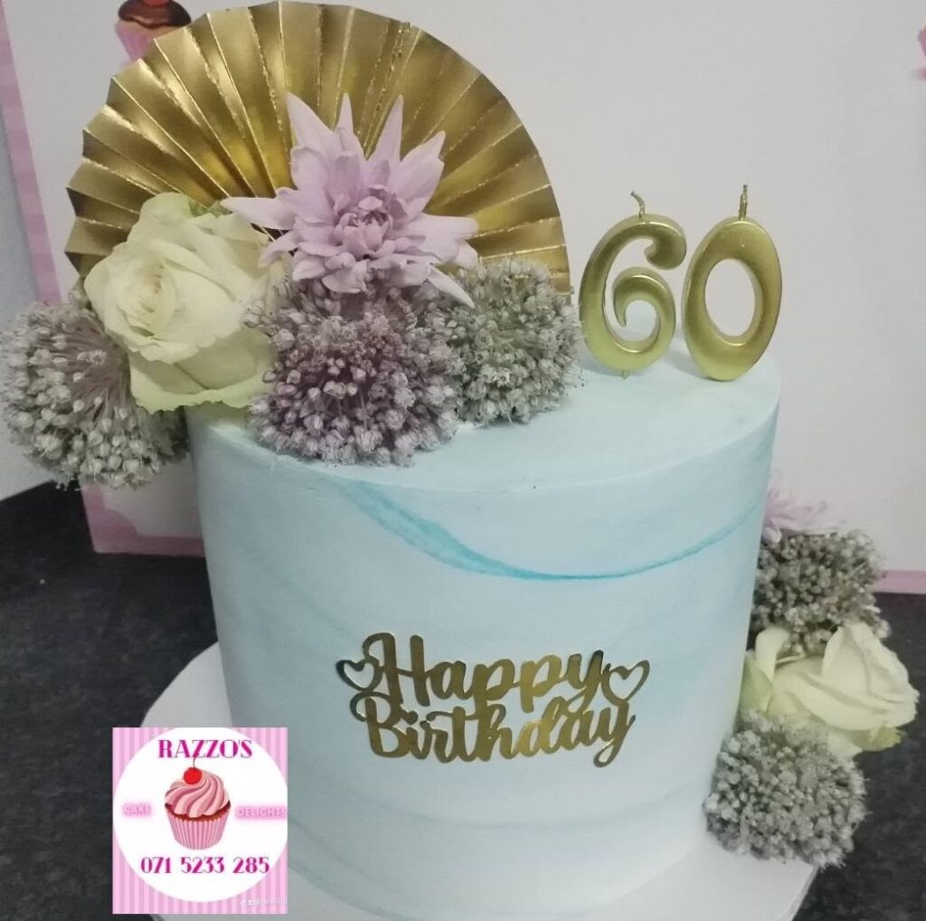 Razzos Cake Delights Cape Town South Africa 60th Celebration