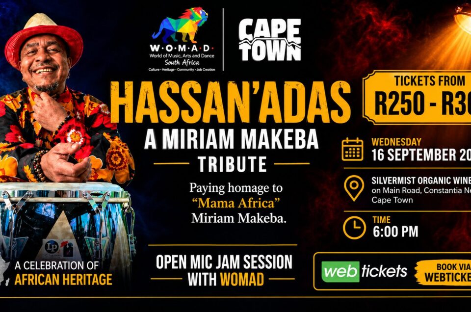 Miriam Makeba Tribute Hassan'Adas Silvermist Drumstruck 16 September 2026 Cape Town